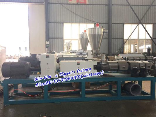 Tuyau en PVC PE PP Making Machine Ligne de production Ligne d'extrusion de tuyau ondulé à vis simple ou double