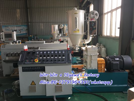 Machine en plastique ondulée d'extrusion de tuyau de PE de PVC pp à mur unique