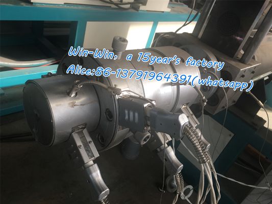 Ligne d'extrusion à double vis simple pour tube de tuyau ondulé en plastique PVC PPR HDPE