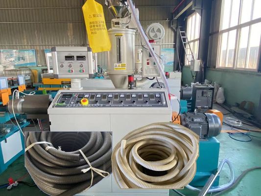 Ligne ondulée à mur unique d'extrusion de tuyau de produit de tuyau de machine à laver du PE pp
