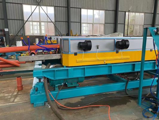 Ligne ondulée d'extrusion de tuyau de double mur électrique pour le tuyau d'irrigation de l'eau de PVC du PE pp