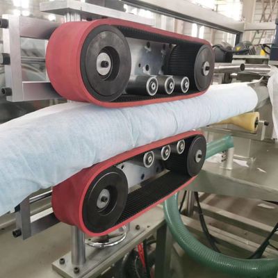 Machine de revêtement ondulée enveloppée de textile tissé de machine de tuyau non