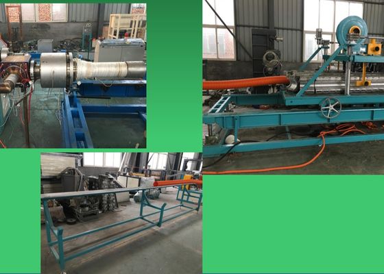 machine renforcée flexible de tuyau de fil d'acier de machine de tuyau du PE 50-100kg/H