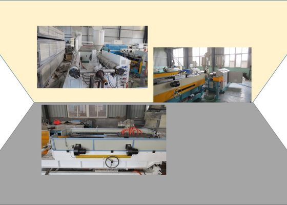 Deux ligne d'extrusion de tuyau de plastique des cavités UPVC 56mm