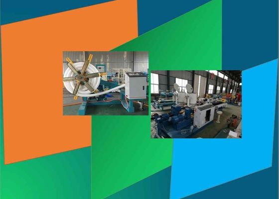 Double chaîne de production en plastique du tuyau 50kg/H de la vis 160mm