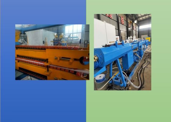 Double chaîne de production en plastique de tuyau de PLC 50kg/H de vis