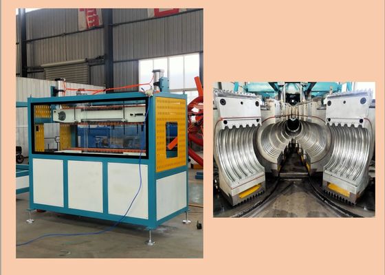 Ligne ondulée d'extrusion de tuyau du PE 400mm de PVC pp de PLC