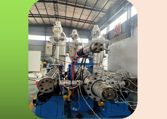 3 couches de HDPE de tuyau de la ligne renforcée 160mm 18m/Min d'extrusion