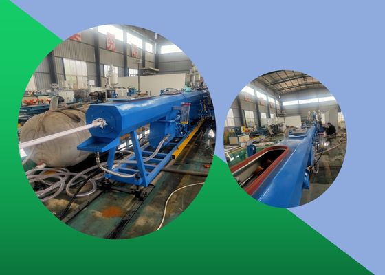 Ligne triple machine d'extrusion de tuyau de HDPE de couche d'extrusion de tuyau de jumeau de polypropylène