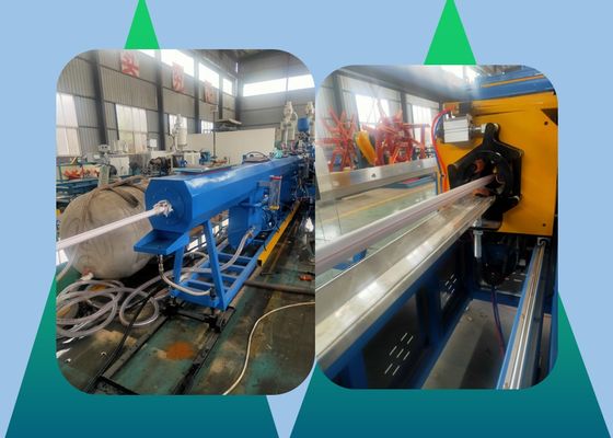 Ligne triple machine d'extrusion de tuyau de HDPE de couche d'extrusion de tuyau de jumeau de polypropylène