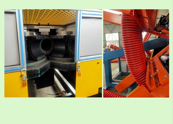 Ligne ondulée 100kg/H d'extrusion de tuyau de vis profonde à mur unique