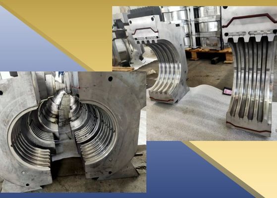 ligne ondulée d'extrusion de tuyau mur simple/double de PE de 3-6m/min pp
