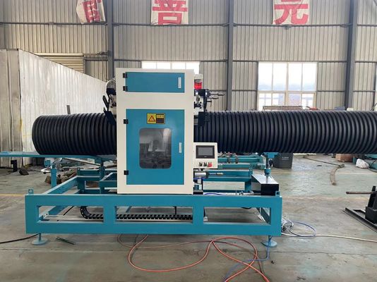 200mm - le mur de double de HDPE du PE pp de 400mm a ridé la ligne d'extrusion de tuyau